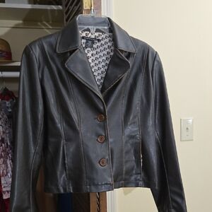 Pierre Cardin Vintage DESIGNER  Faux Leather Jacket